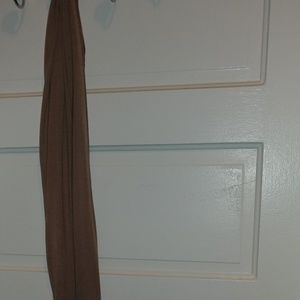 Brown polyester jeweled scarf